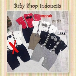 LJ148 Jumpsuit Bayi Laki laki Baju Pesta Bayi Cowok Jumpsuit Overall Armmannii  large